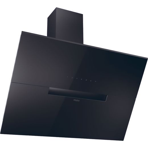 Haier HADG9CBS4BWIFI Wifi Connected 90cm Chimney Cooker Hood - Black - Right perpsective shot