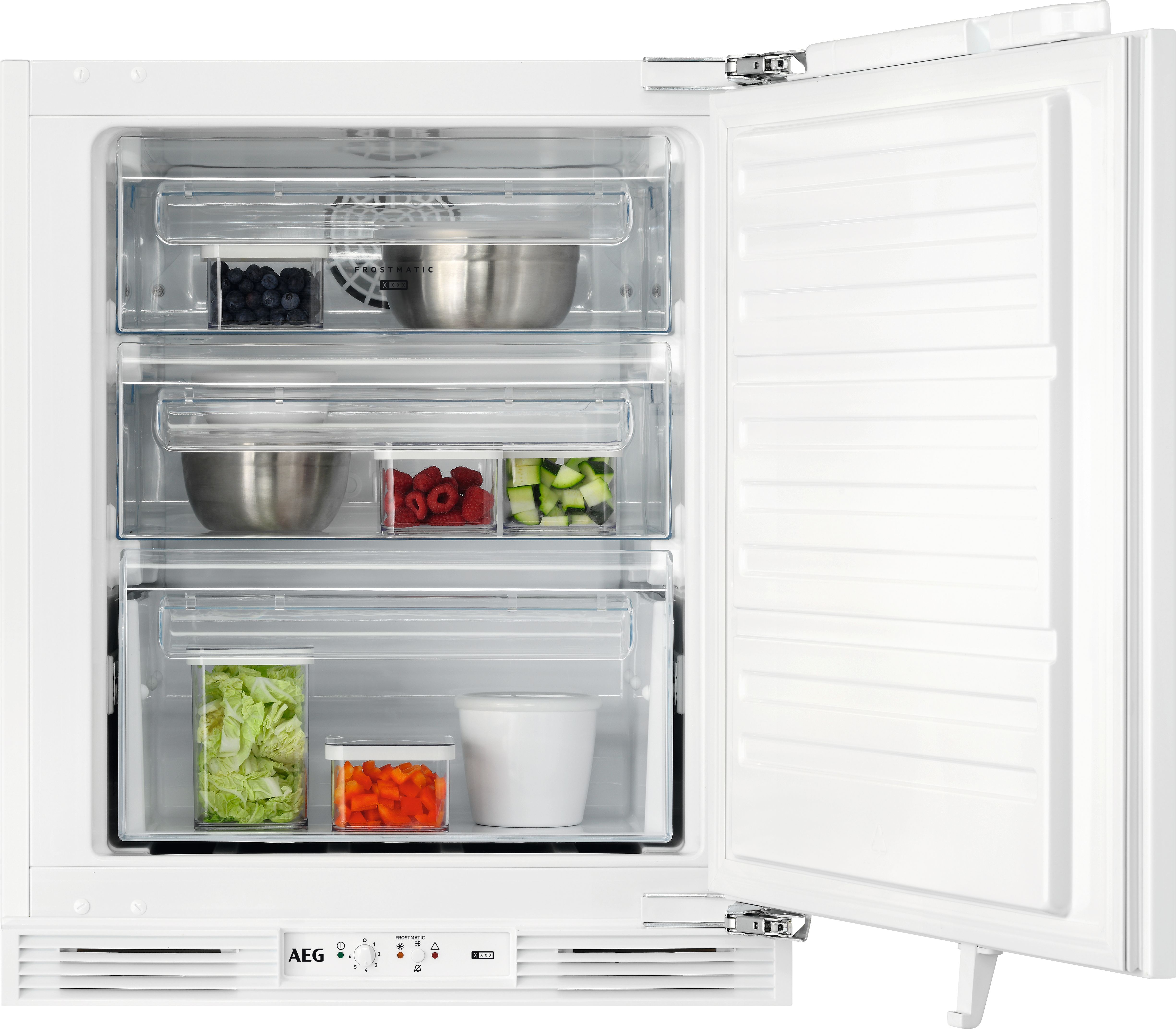 AEG Built-under Upright Freezer - No Frost System - 85L Capacity - White