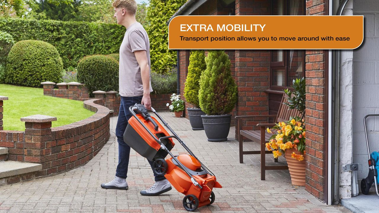 Cordless flymo online mower