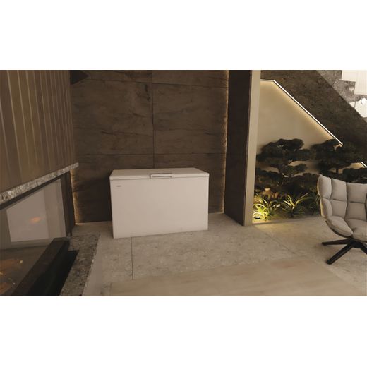 Haier Chest Freezer - White - Chest freezer in room
