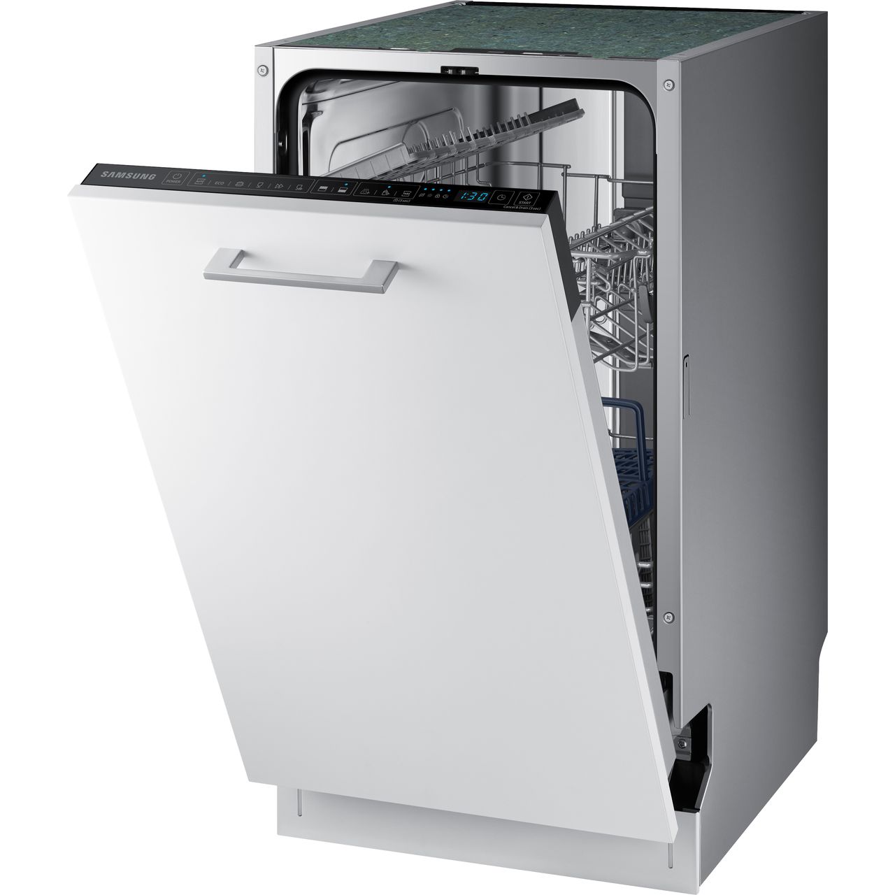 Samsung DW50R4060BB A++ E Fully Integrated Dishwasher Slimline 45cm 9 Place 8801643766757 eBay