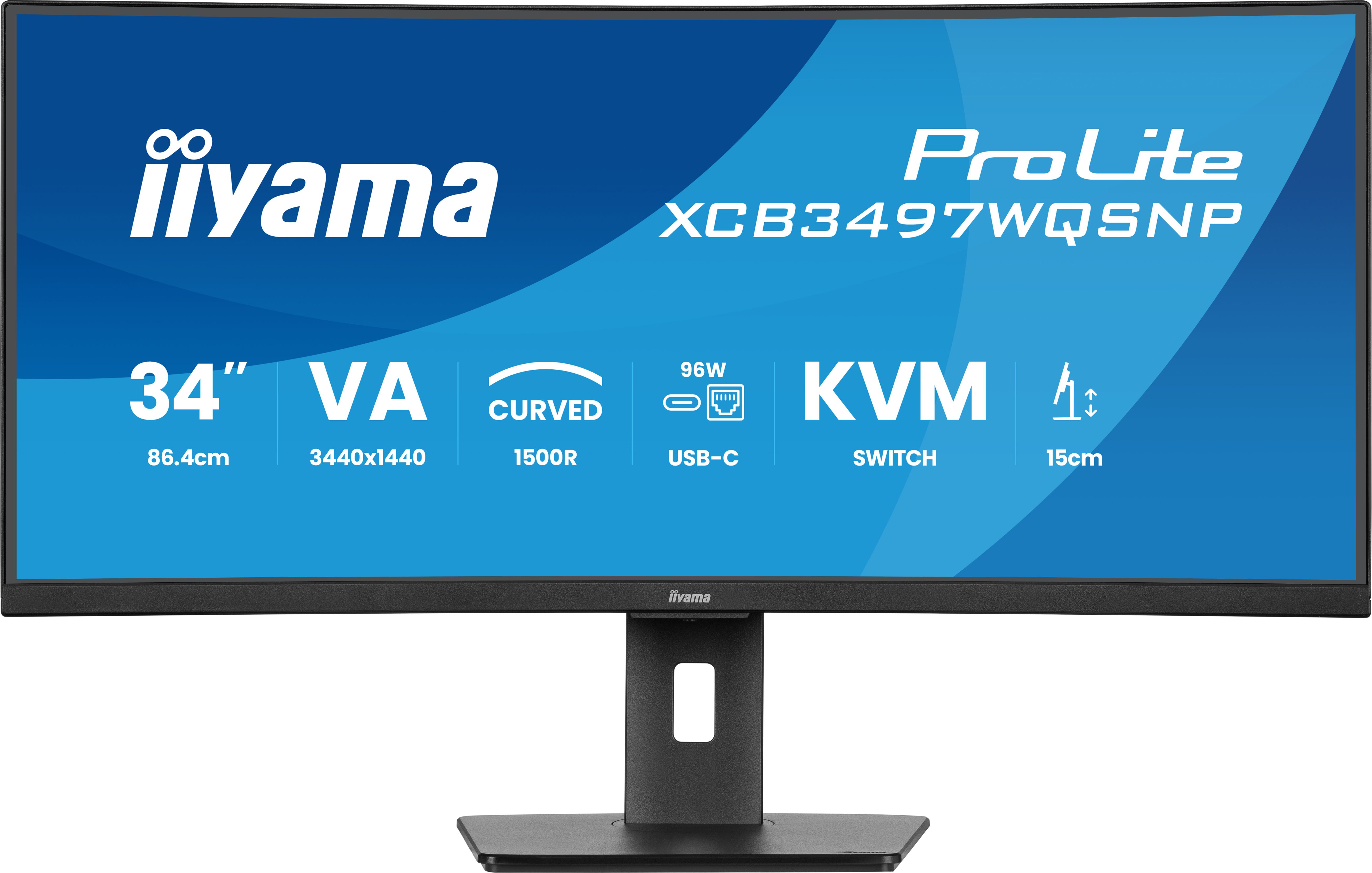 iiyama 34-inch Curved Monitor - UltraWide Quad HD - 120Hz - 0.4ms - VA Panel - Black