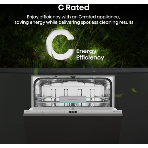 Hisense Integrated Standard Dishwasher - Black - Annotation - Energy efficiency