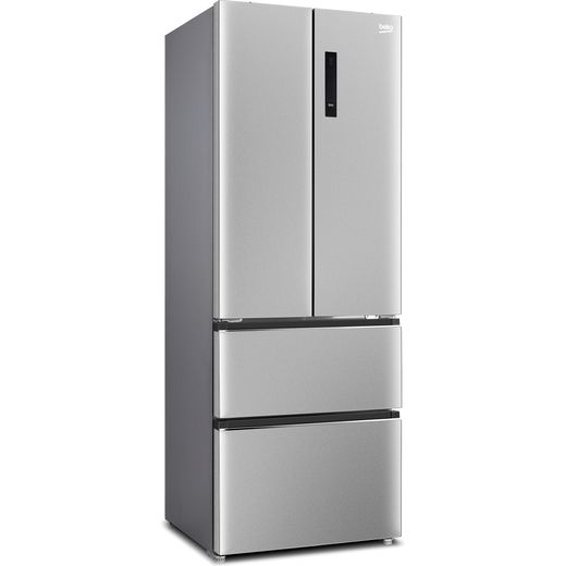 Beko American Fridge Freezer - Brushed Steel - Right perspective