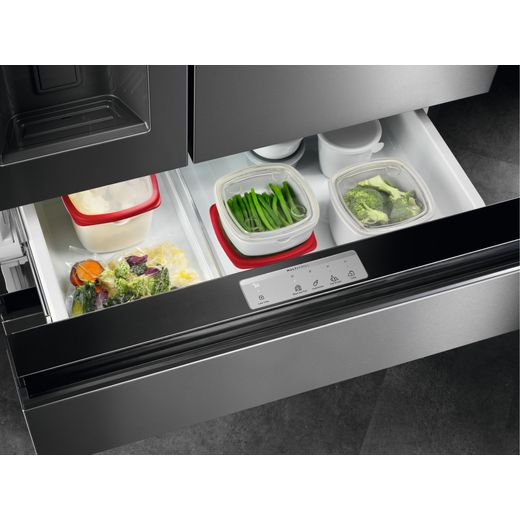 AEG American Fridge Freezer - Stainless Steel - MultiChill drawer