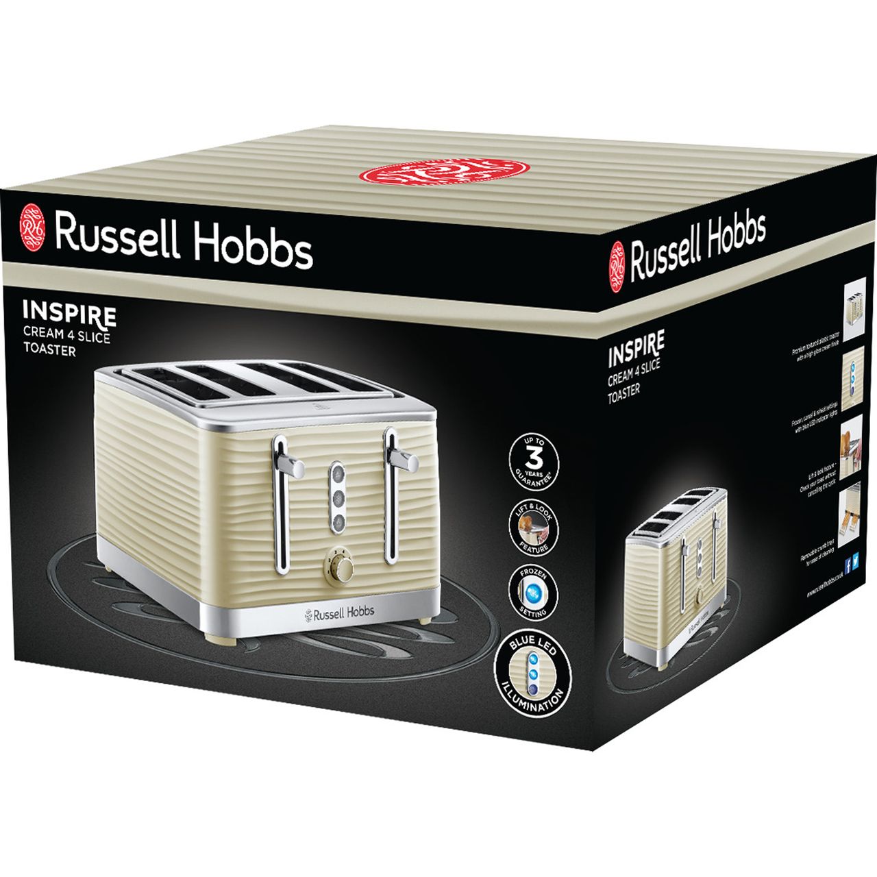 russell hobbs inspire toaster cream