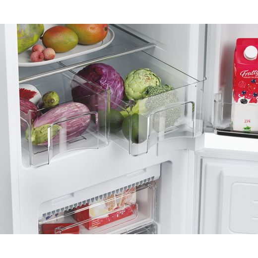 Hoover Integrated Frost Free Fridge Freezer - White - Close up fridge drawer shot