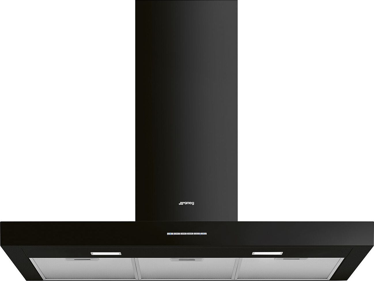 Smeg 90cm Chimney Cooker Hood - Black