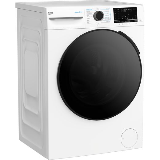 Beko BM5WT6943TW 9kg WiFi Connected Washing Machine with 1400 rpm - White - right perspective shot 