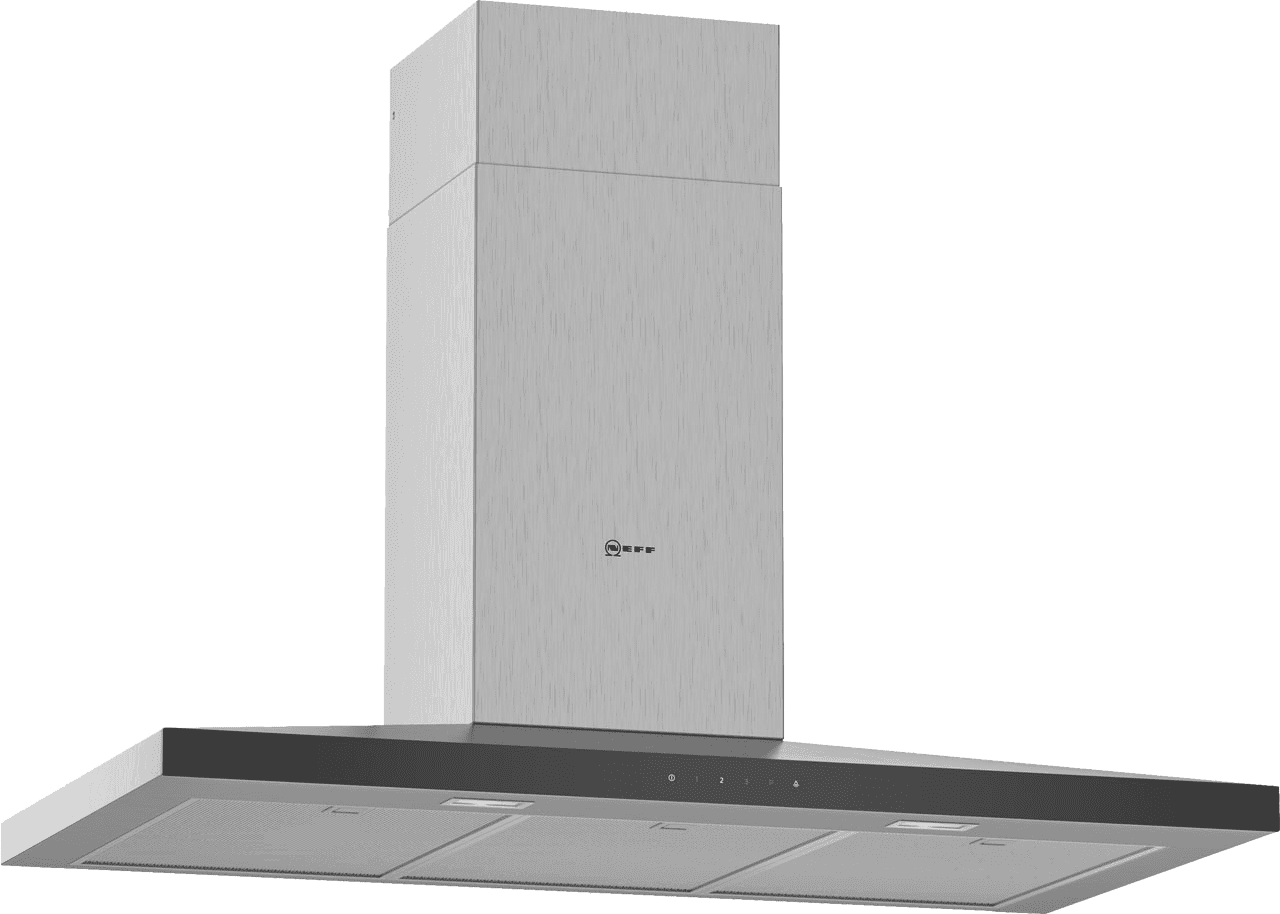 Image of NEFF N50 D94QFM1N0B 90cm Chimney Cooker Hood - Stainless Steel, Stainless Steel