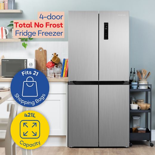 Russell Hobbs American Fridge Freezer - Stainless Steel  - Annotation - Total no frost shot