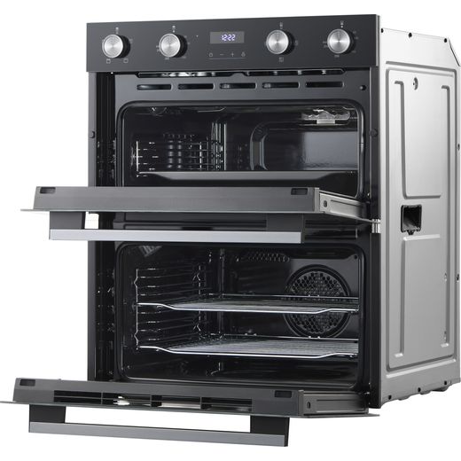 Midea MBOD50M3AD0-BK Built In Electric Single Oven - Black - Doors open