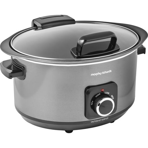Morphy Richards 461020 Slow Cooker - Black - Right perspectives shot