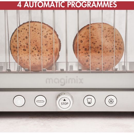 Magimix Vision Glass Toaster - Annotation - 4 automatic programmes shot