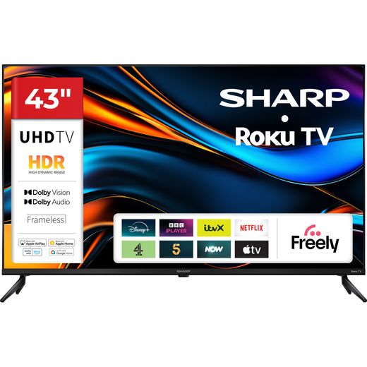SHARP 43型　液晶テレビ　2021年製 43″ 4K Ultra HD SHARP Roku TV | 43GJ4225K - Sharp Consumer UK