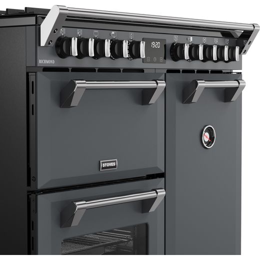 Stoves Dual Fuel Range Cooker - Anthracite - Close up shot
