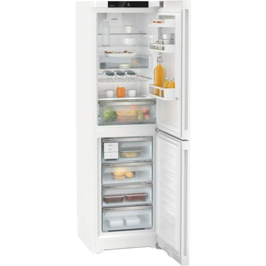 Liebherr Plus Frost Free Fridge Freezer - White - Doors open