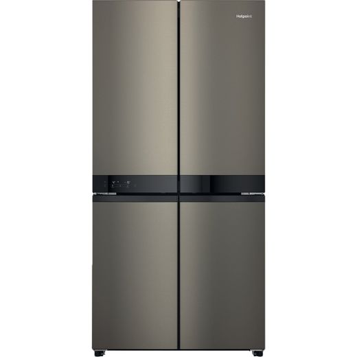 Hotpoint HQ9U1BLUK American Fridge Freezer - Silver - F Rated