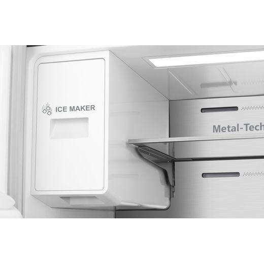 Hisense American Fridge Freezer - Stainless Steel - Ice maker