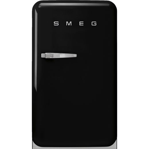 Smeg Right Hand Hinge FAB10RBL5 Fridge with Ice Box - Black - E Rated