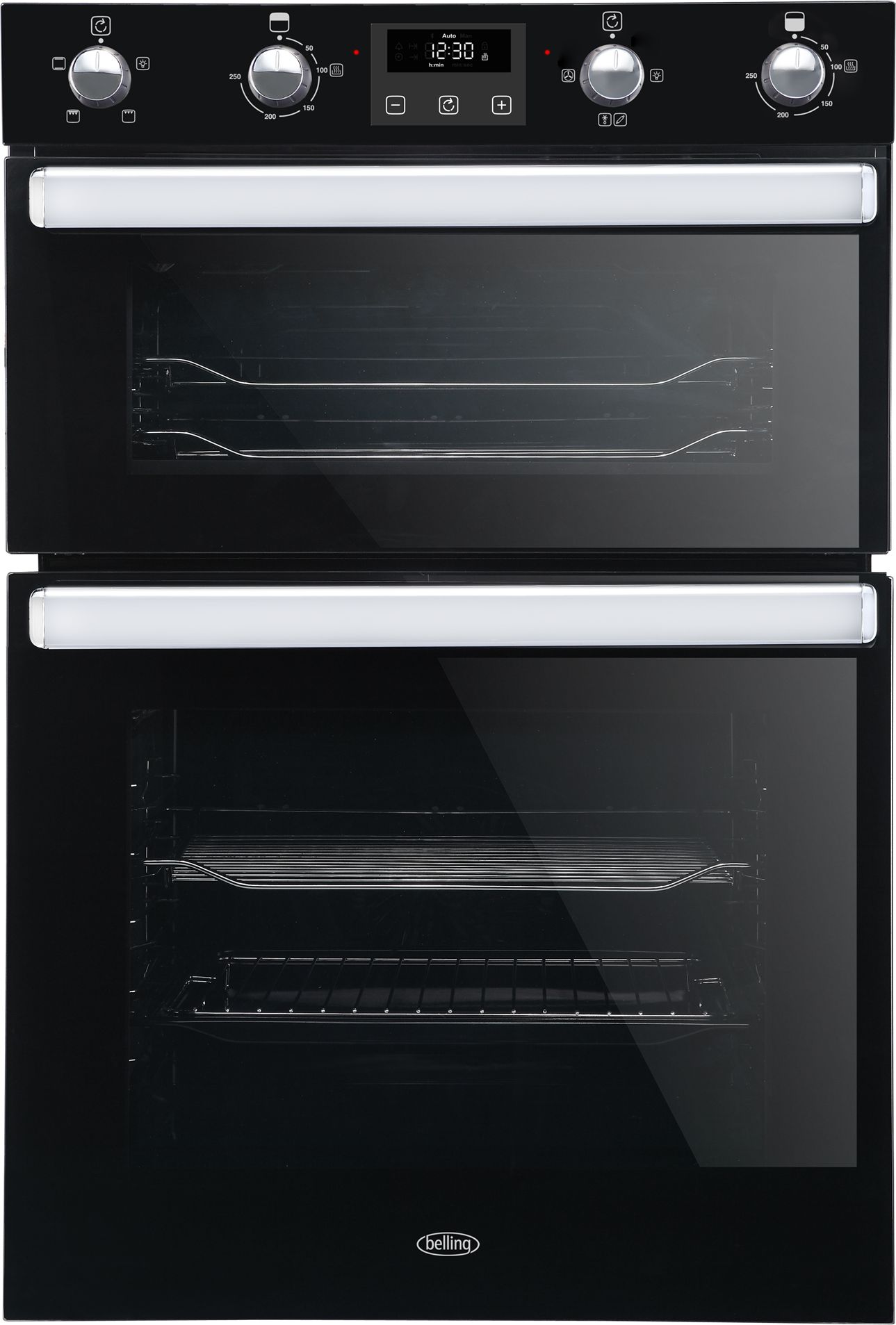 Belling BI902FP Built In Electric Double Oven - Black - A/A Rated, Black
