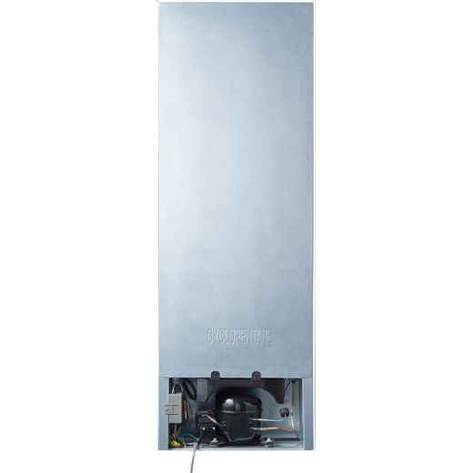 Fridgemaster MC50165ES 143cm 60/40 Small Fridge Freezer - Silver - back shot