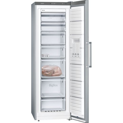 Siemens IQ-300 GS36NVIFV Frost Free Upright Freezer - Stainless Steel Effect - F Rated