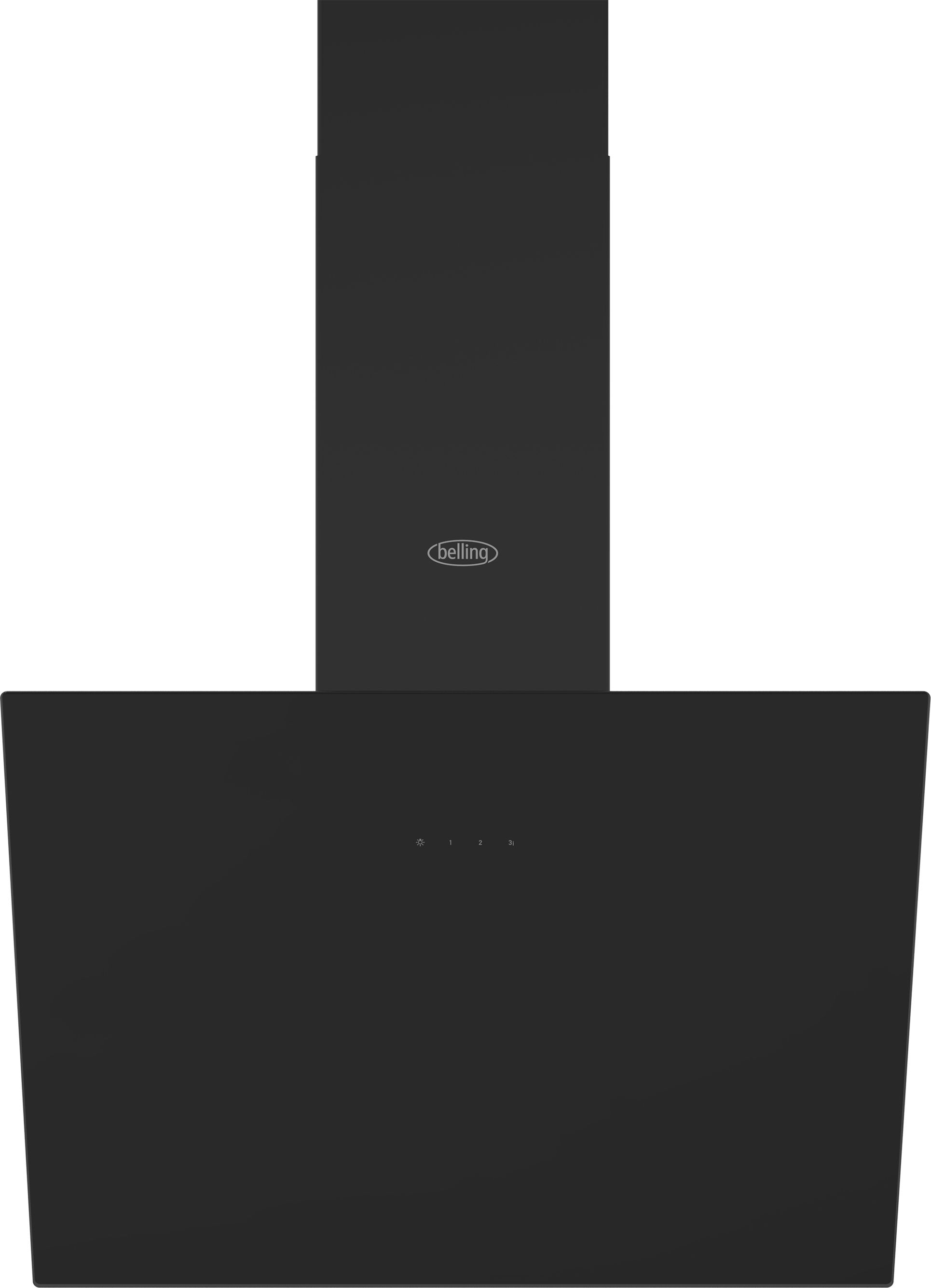 Belling BEL Chim 603ANG 60cm Chimney Cooker Hood - Black, Black
