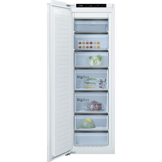 Bosch GIN81HCE0G Integrated Frost Free Upright Freezer with Fixed Door Fixing Kit - E Rated