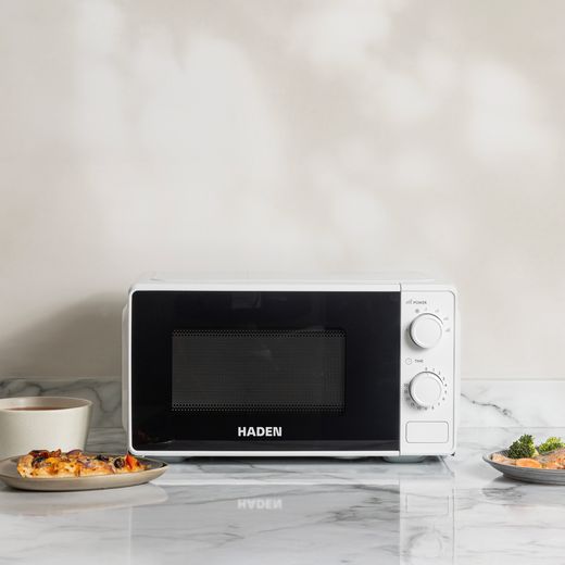 Haden 214188 20 Litre 24cm High, Freestanding Small - White - Microwave in kitchen shot