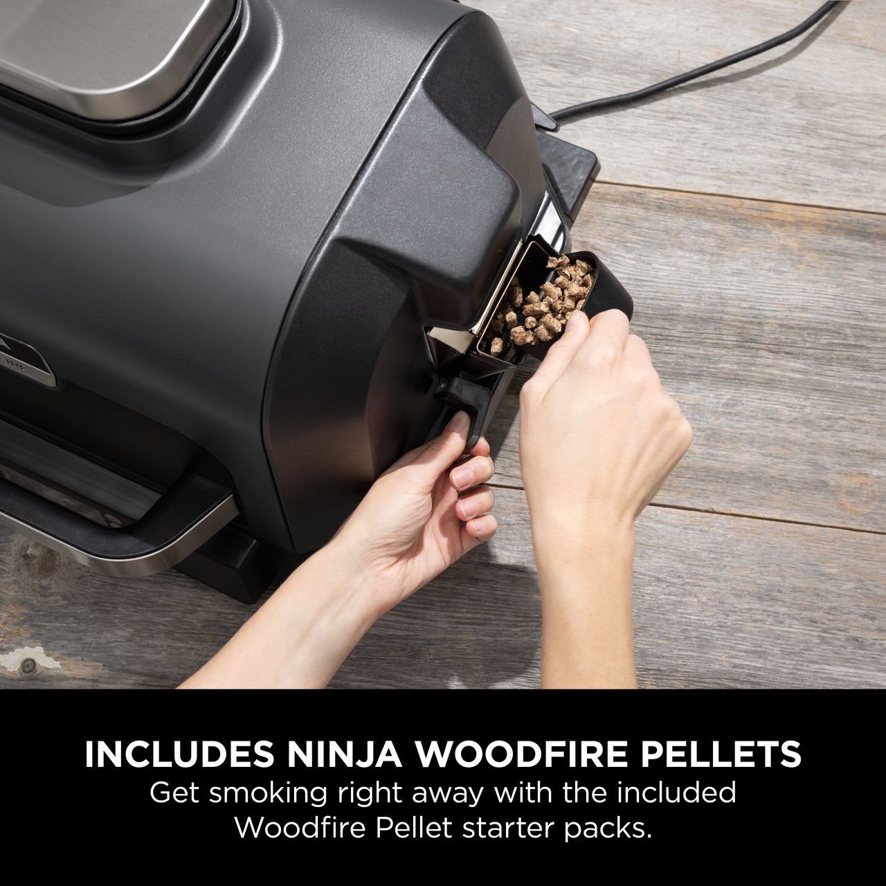 Ninja Woodfire Pro XL Electric BBQ Grill & Smoker, Black