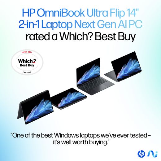 HP OmniBook Ultra Flip 14-fh0006na OLED 14" 2-in-1 Laptop - Intel® Core™ Ultra 7, 1TB SSD, 16 GB RAM - Grey - Which