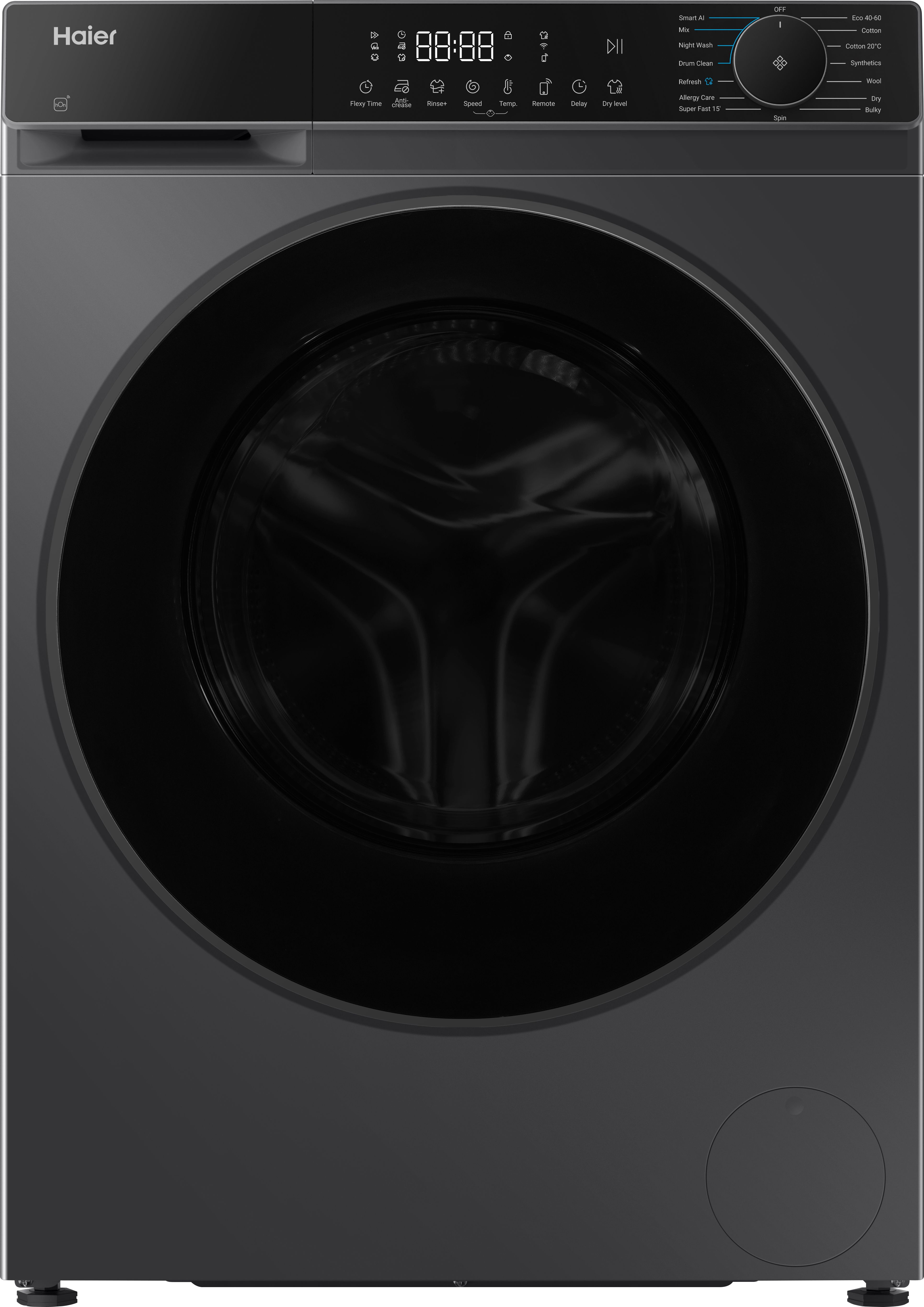 Haier 9kg/5kg Washer Dryer - Freestanding - 1400 RPM - Graphite