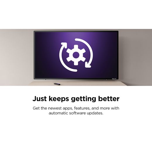 Veltech 75" 4K Ultra HD Smart Roku TV [2024] - Annotation - Automatic updates