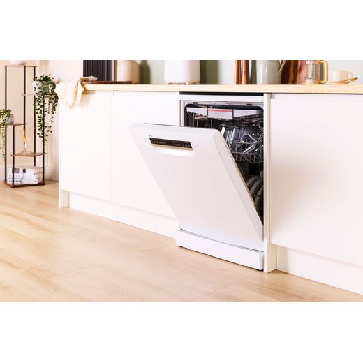 Bosch Series 4 Standard Dishwasher - White - Dishwasher with door open shot