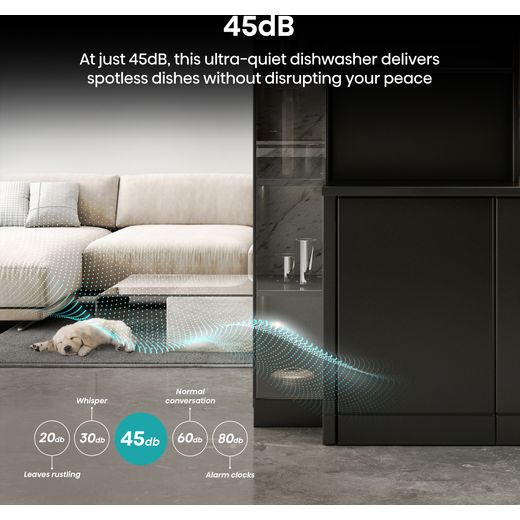 Hisense Fully Integrated Slimline Dishwasher - 45dB