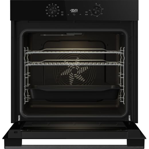 Hisense Hi2 BI622ABPGUK Built In Electric Single Oven - Jet Black - Door open