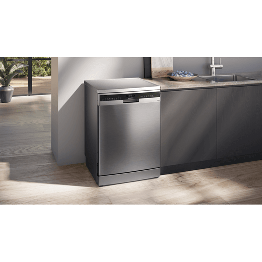 NEFF Standard Dishwasher - Brushed Steel - Dishwasher in kitchen