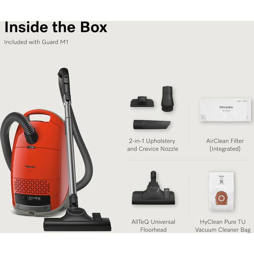Miele Guard M1 Cylinder Vacuum Cleaner - Annotation - inside the box shot