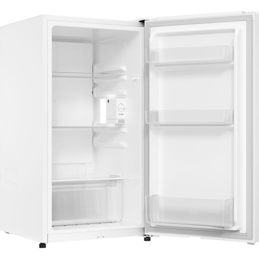 Hoover HONLQ2S38EWK 85cm Small Fridge Freezer - White - Right perspective with door open shot