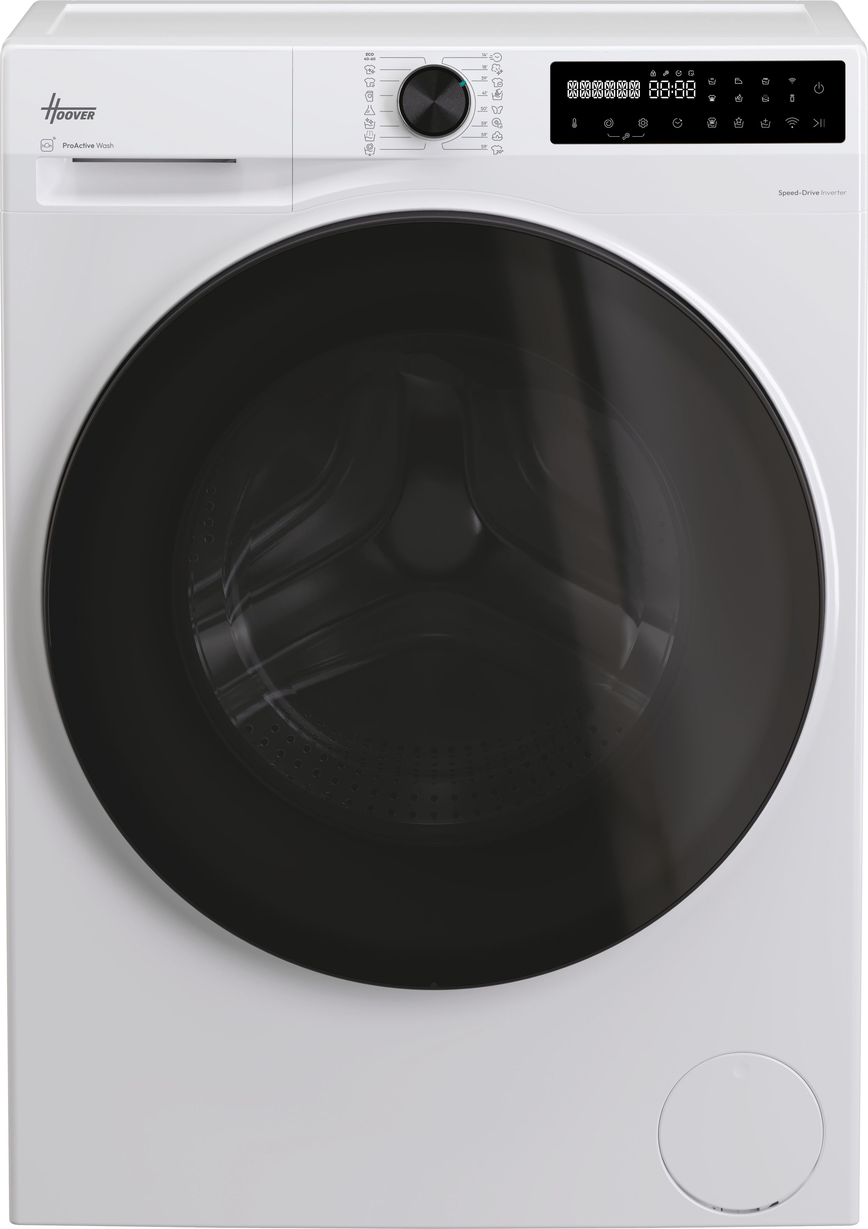 Image of Hoover Pro Wash Series 5 HBP 410BL8-80 10kg WiFi Connected Washing Machine with 1400 rpm - White - A Rated, White