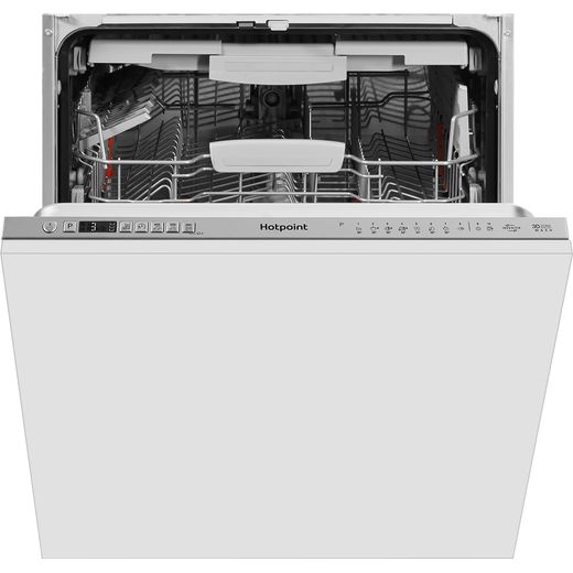 Hotpoint HIO3T241WFEGTUK Built In Standard Dishwasher - Stainless Steel Effect