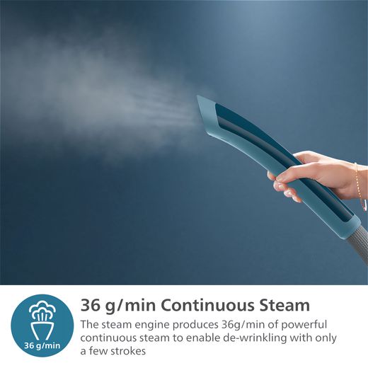 Philips STE1040/20 Handheld Garment Steamer - Green - Annotation - Continuous  steam shot