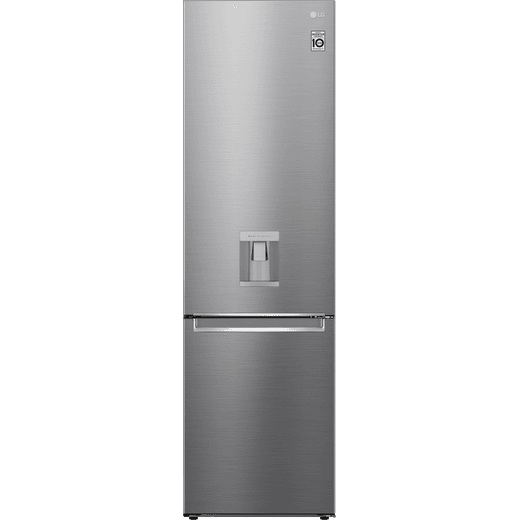 LG NatureFRESH™ GBF62PZJMN 70/30 Frost Free Fridge Freezer - Metallic Silver - E Rated