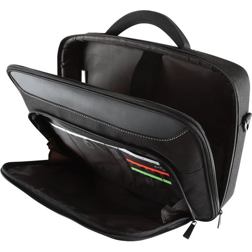 Targus Classic+ Clamshell Bag for 18" Laptop - Black / Red