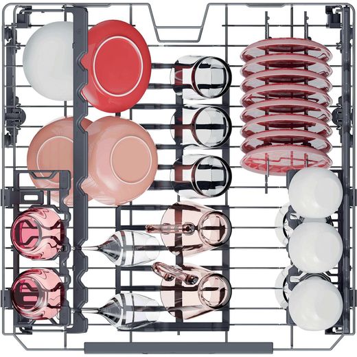 Hoover H-DISH 500 Fully Integrated Standard Dishwasher - Anthracite - top basket view shot
