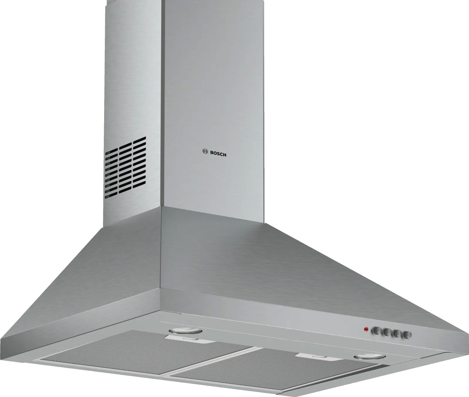 Image of Bosch Series 2 DWP64CC50M 60cm Chimney Cooker Hood - Stainless Steel, Stainless Steel