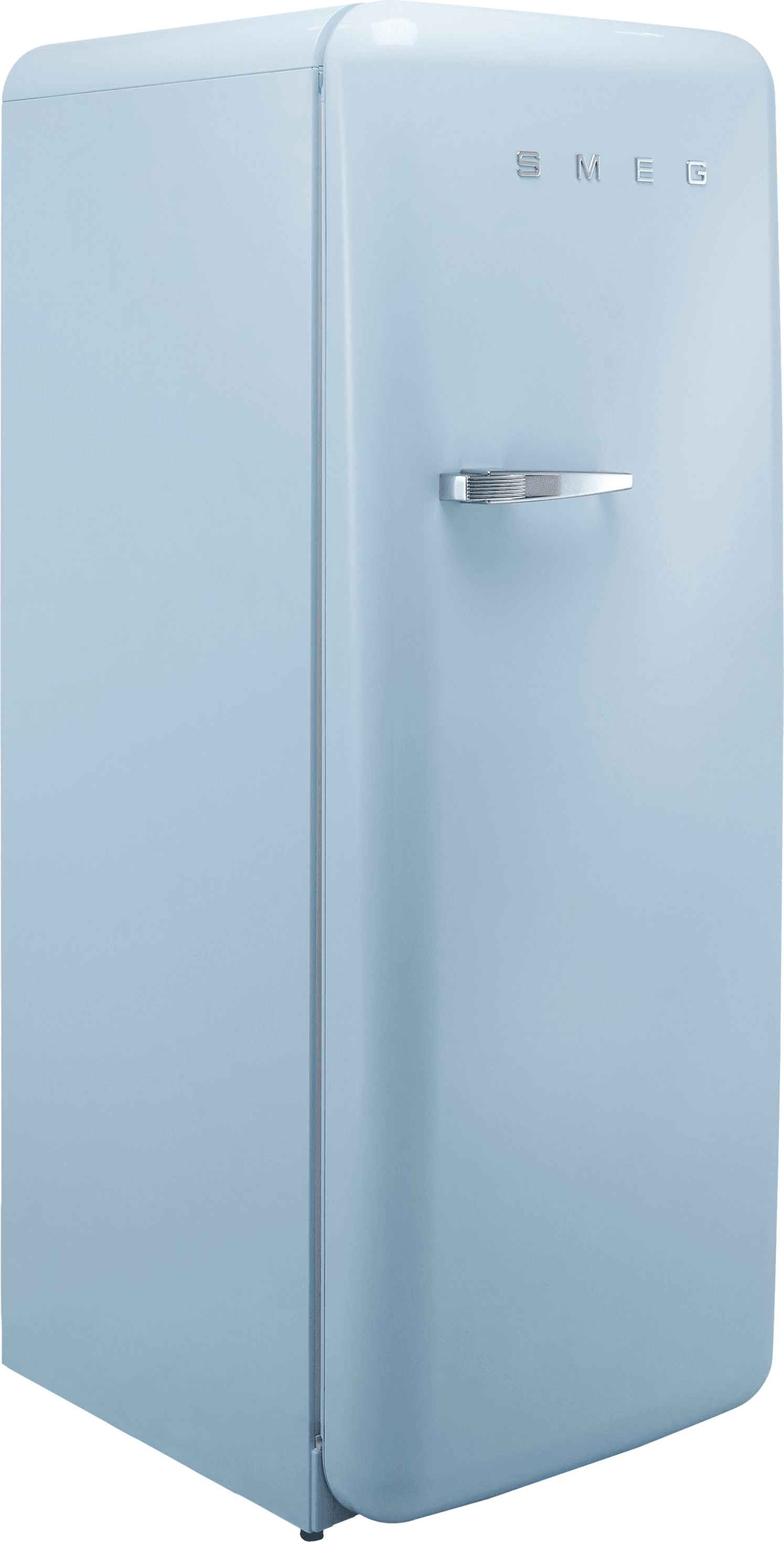 Smeg 50s Style Retro Right Hand Hinge FAB28RPB5UK 153cm Small Fridge - Pastel Blue - D Rated, Blue