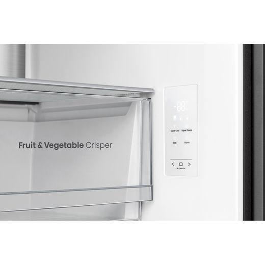 Hisense American Fridge Freezer - Black / Stainless Steel - Control panel