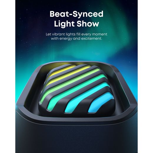 Soundcore Boom 2 Pro Bluetooth Speaker - Black - Annotation - light show